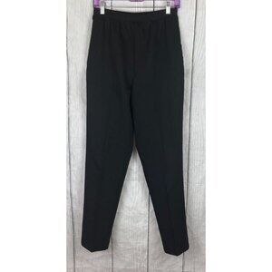 T. Marie Sissies Size 10 Black Elastic Waist Pants with Front Pockets Vintage